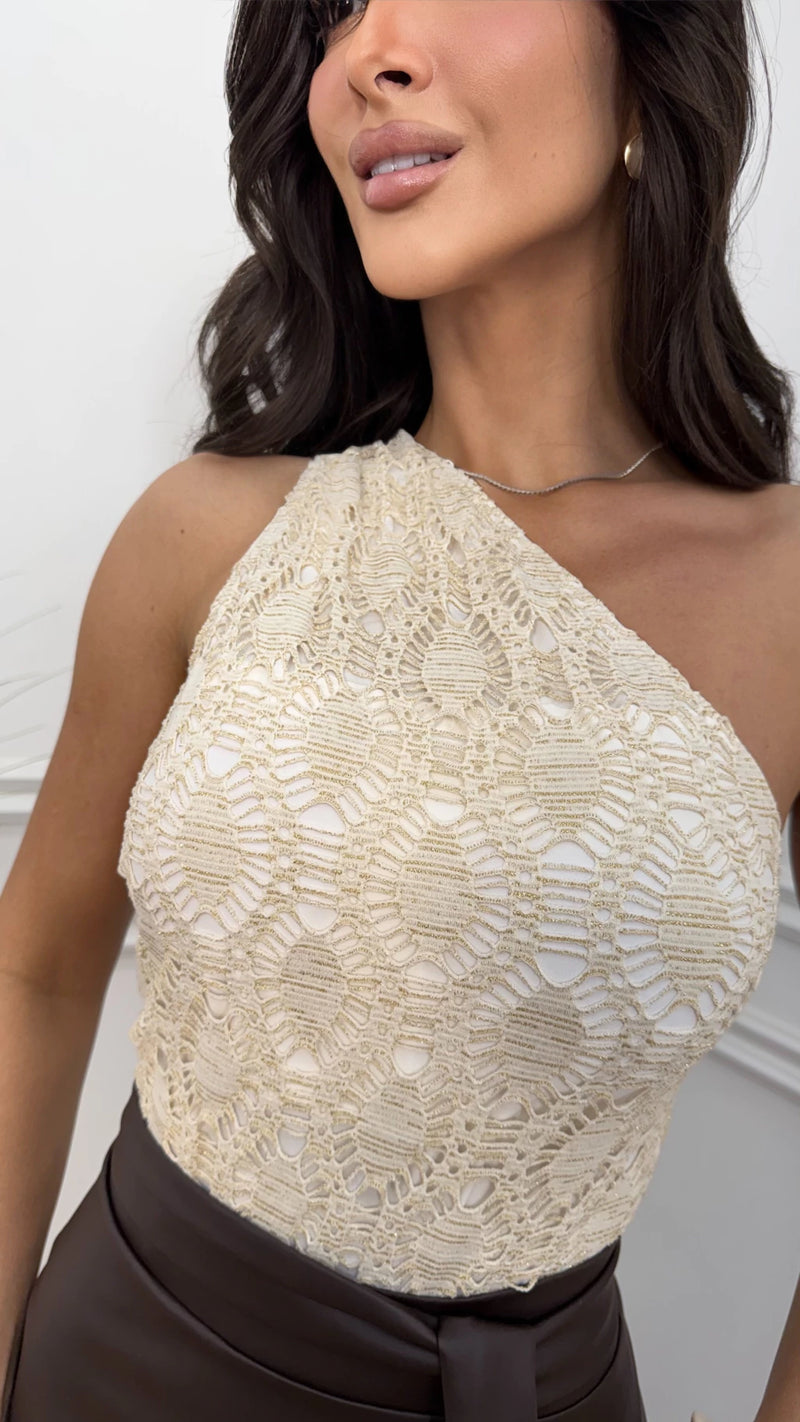 Body Jessica Lurex Macramê