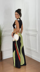 Vestido Longo Estampado Elegance Fivela