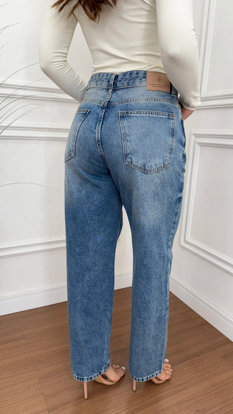 Calça Jeans Dad Ballon