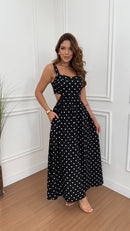 Vestido Viscolinho Vazado Poá Mônica